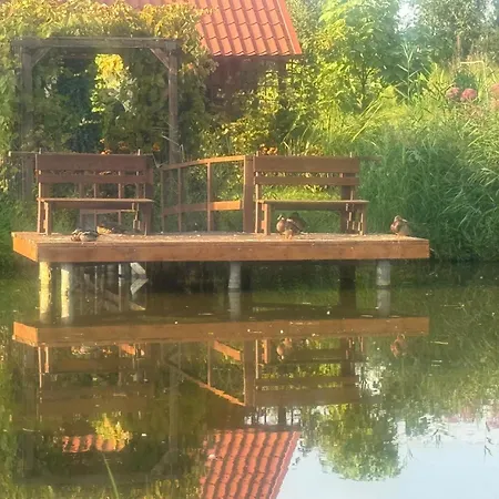 Nad Stawem Mazury D5 شاليه *